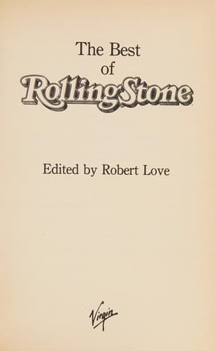 Cover image for The Best of Rolling Stone