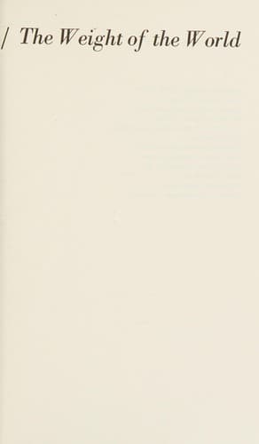 Cover image for The weight of the world
