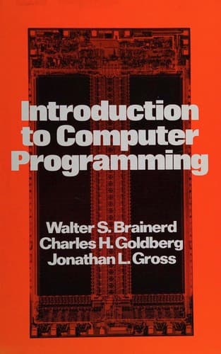 Cover image for Introduction to computer programming
