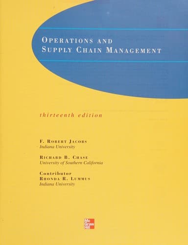 Cover image for Operations and supply chain management