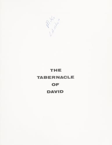 Cover image for The tabernacle of David
