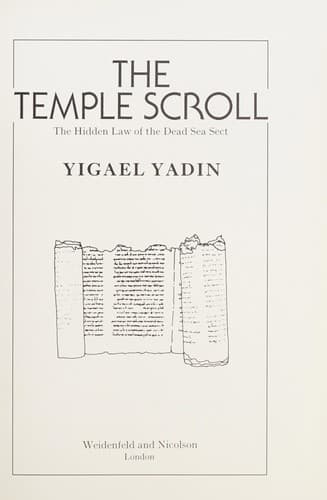 Cover image for The Temple Scroll