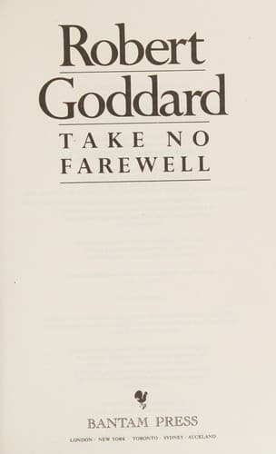 Cover image for Take no farewell