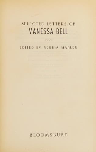 Cover image for The selected letters of Vanessa Bell