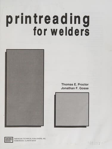 Cover image for Printreading for welders