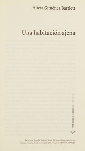 Cover image for Una habitación ajena