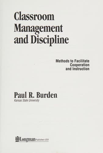 Cover image for Classroom management and discipline
