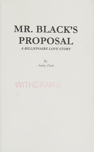 Cover image for Mr. Black's proposal