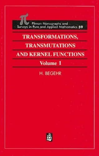 Cover image for Transformations, transmutations, and kernel functions