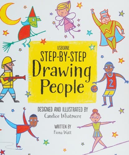 Cover image for Usborne step-by-step drawing people