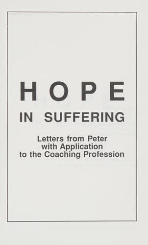 Cover image for Hope in suffering