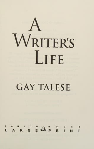 Cover image for A writer's life