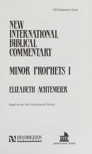 Cover image for Minor prophets I