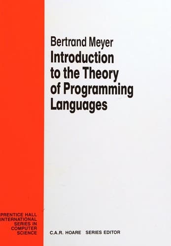 Cover image for Introduction to the theory of programming languages