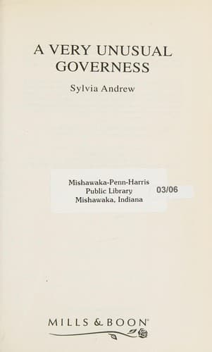 Cover image for A Very Unusual Governess