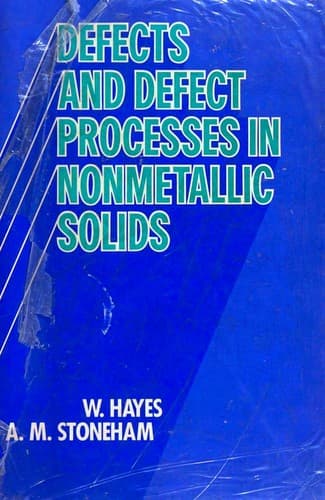 Cover image for Defects and defect processes in nonmetallic solids
