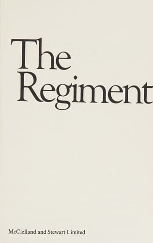 Cover image for The regiment.