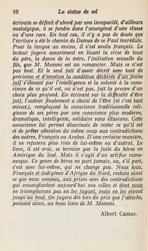 Cover image for La statue de sel