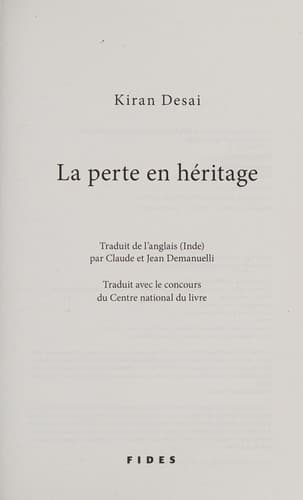 Cover image for La perte en héritage