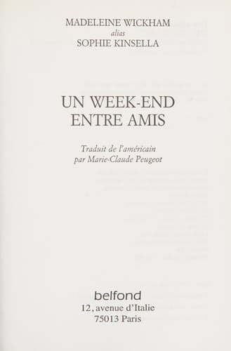 Cover image for Un week-end entre amis
