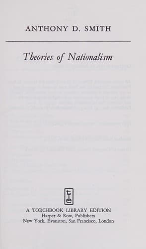 Cover image for Theories of nationalism