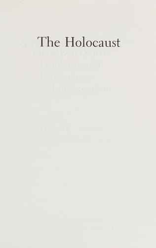 Cover image for The Holocaust