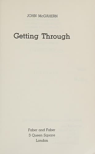 Cover image for Getting through