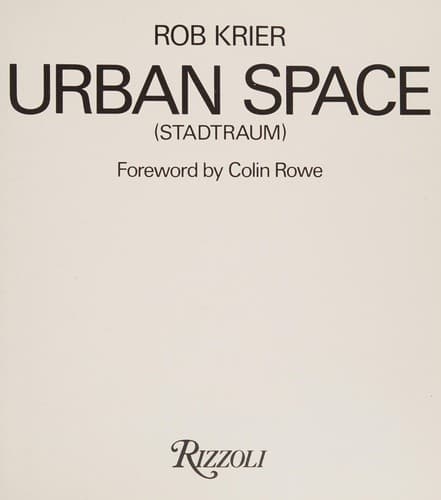 Cover image for Urban space