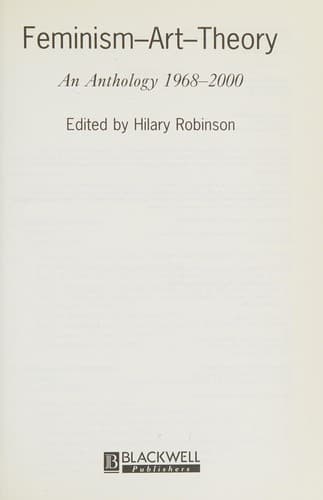 Cover image for Feminism-art-theory