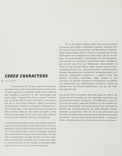 Cover image for Coded characters: media art