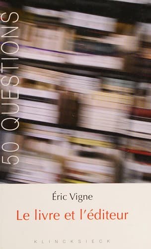 Le livre et l'éditeur