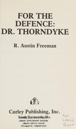 Cover image for For the defence