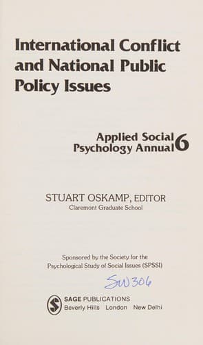 Cover image for Applied Social Psychology Annual