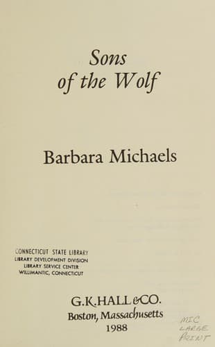 Cover image for Sons of the wolf