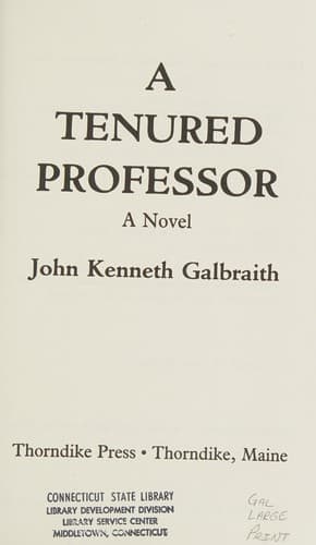 Cover image for A tenured professor