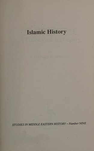 Cover image for Islamic history
