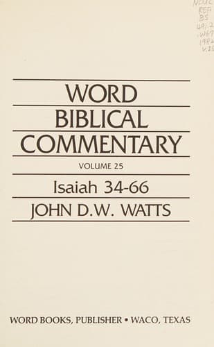 Cover image for Isaiah 34-66