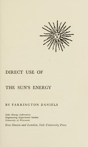 Cover image for Direct use of the Sun's energy