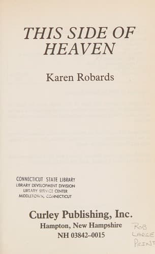 Cover image for This side of heaven