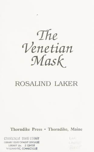 Cover image for The Venetian mask