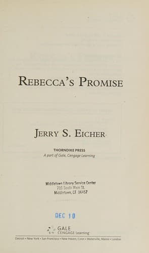 Cover image for Rebecca's promise