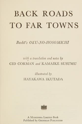 Cover image for Back roads to far towns