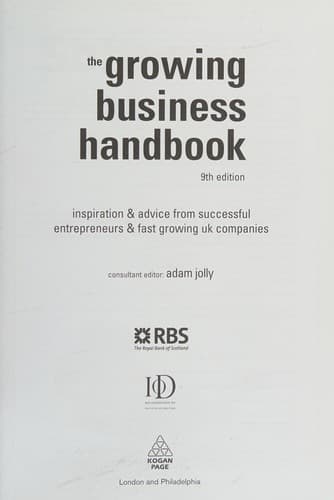 Cover image for The growing business handbook