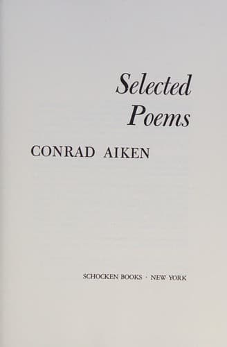 Cover image for Selected poems