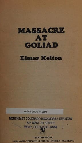 Cover image for Massacre at Goliad