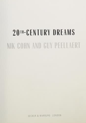 Cover image for 20th century dreams