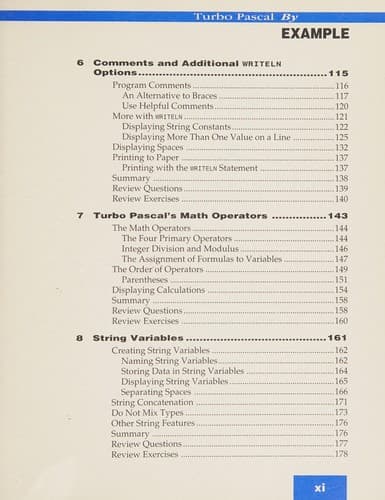 Cover image for Turbo Pascal by example