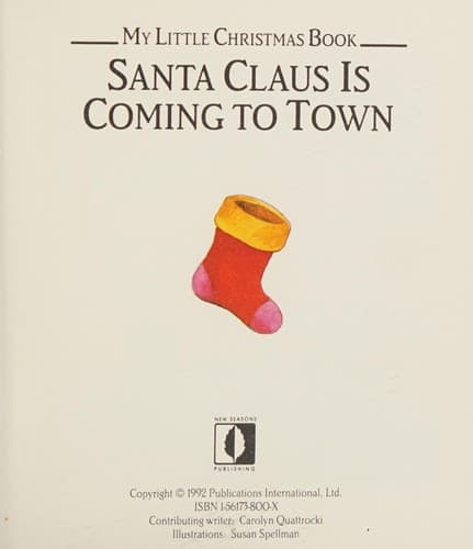 Cover image for Santa Claus is coming to town