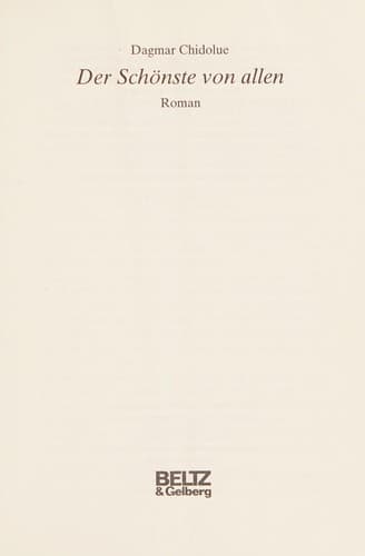 Cover image for Der Schönste von allen