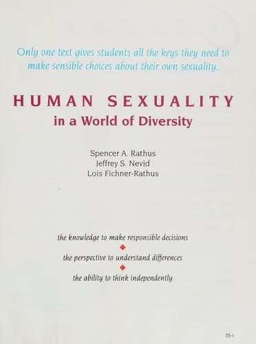 Cover image for Human sexuality in a world of diversity